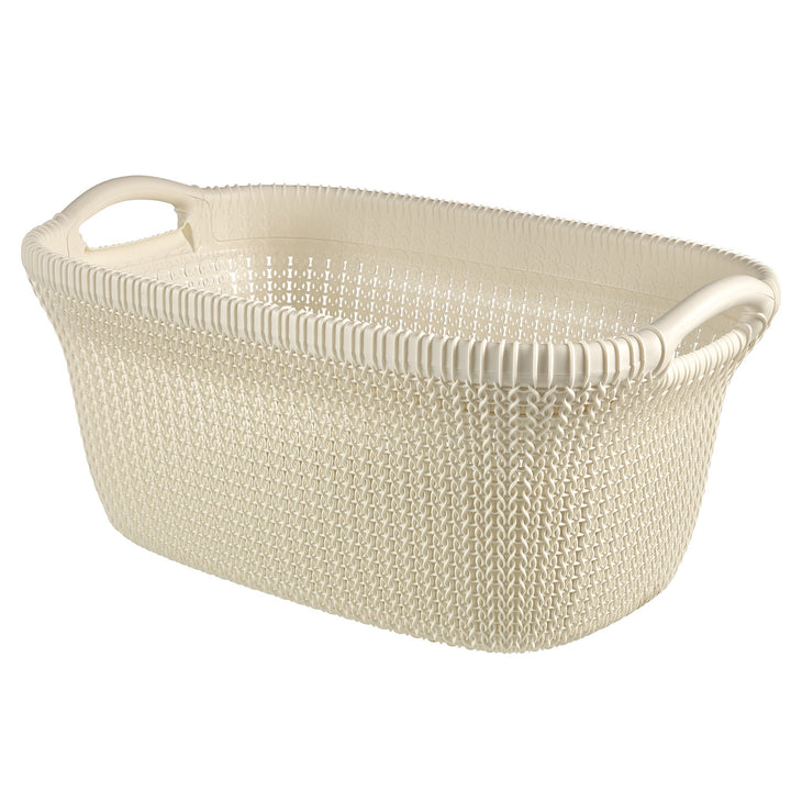 Curver wasmand, 2 handvatten, 40l, crème, Knit