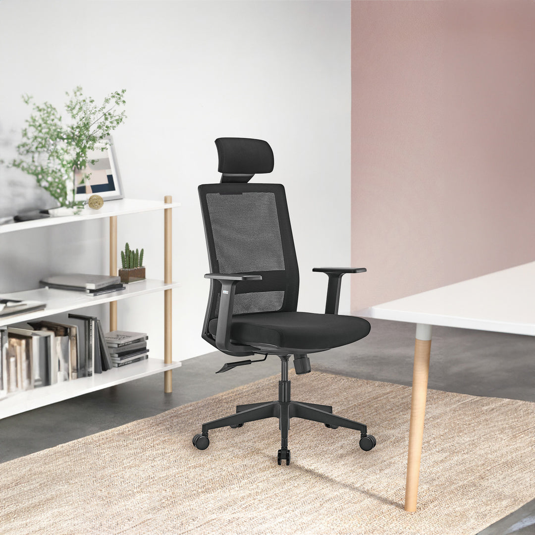 Siège de bureau ergonomique haut de gamme avec dossier haut Ergo Office, max 150kg, ER-425