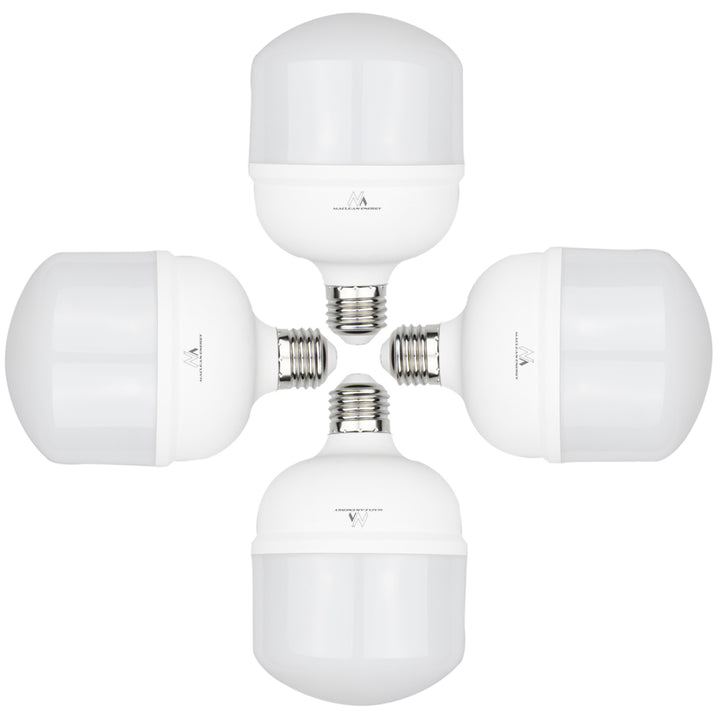 4x Maclean LED-lamp, E27, 28W, 220-240V AC, neutraal wit, 4000K, 2940lm, MCE302 NW