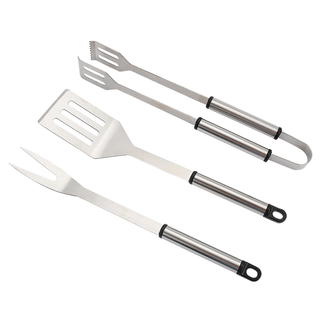 Set d'accessoires Master Grill&amp;Party, spatule, fourchette, pince, acier inoxydable, MG115