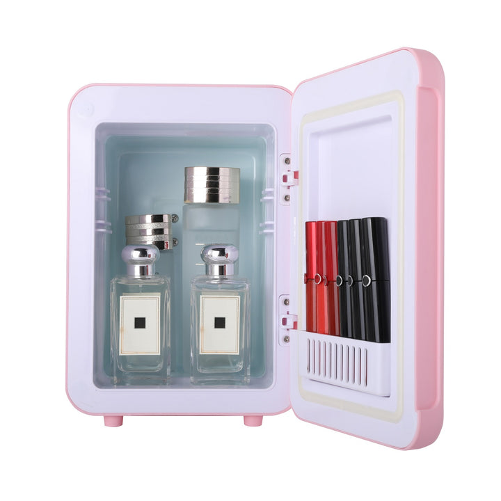 Adler draagbare koelkast, koeling en verwarming, voor thuis en auto, 4L, roze, AD 8084