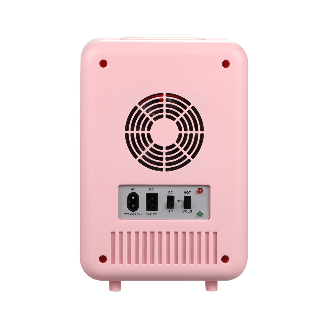 Adler draagbare koelkast, koeling en verwarming, voor thuis en auto, 4L, roze, AD 8084