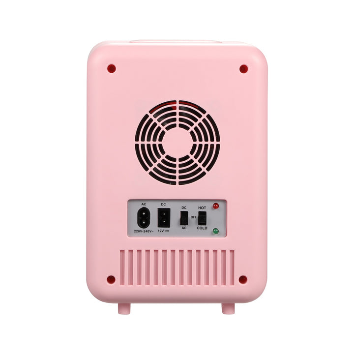 Adler draagbare koelkast, koeling en verwarming, voor thuis en auto, 4L, roze, AD 8084