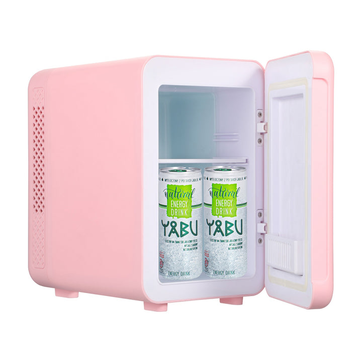Adler draagbare koelkast, koeling en verwarming, voor thuis en auto, 4L, roze, AD 8084