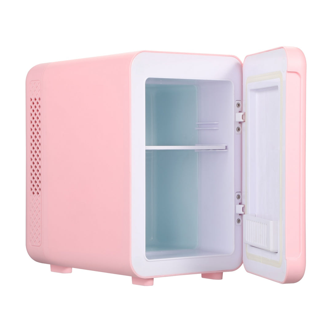 Adler draagbare koelkast, koeling en verwarming, voor thuis en auto, 4L, roze, AD 8084