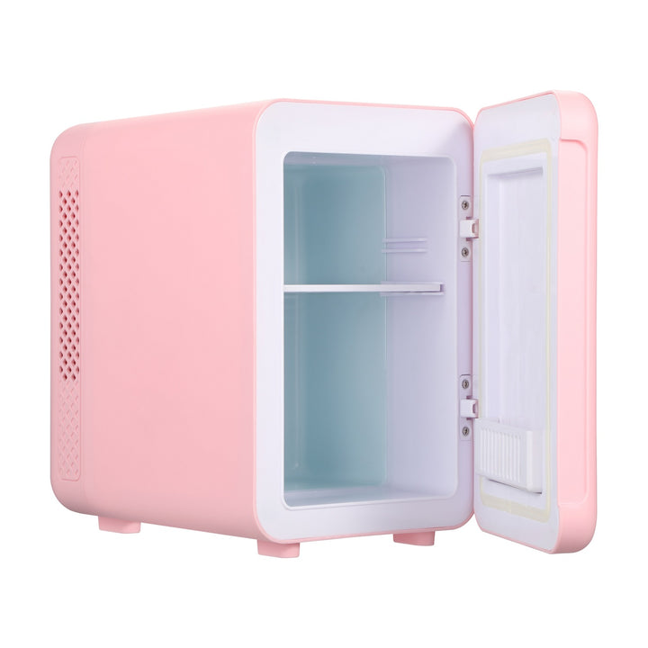 Adler draagbare koelkast, koeling en verwarming, voor thuis en auto, 4L, roze, AD 8084