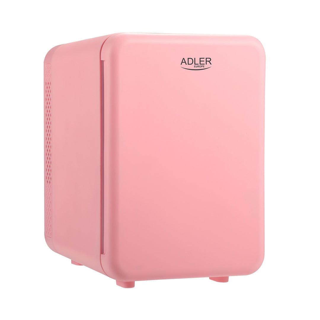 Adler draagbare koelkast, koeling en verwarming, voor thuis en auto, 4L, roze, AD 8084