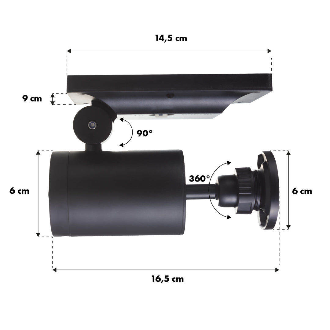 Maclean SOL1801S Solar Dummy Camera Knipperende LED-bewegingssensor