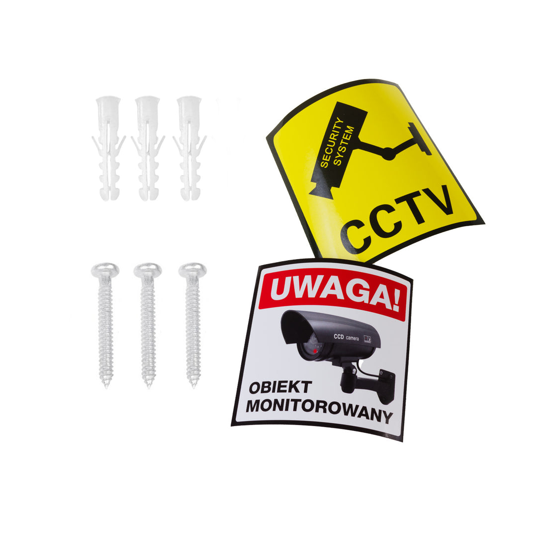 Maclean SOL1803S Solar Dummy Camera Knipperende LED Bewegingssensor LED-verlichting Gratis sticker