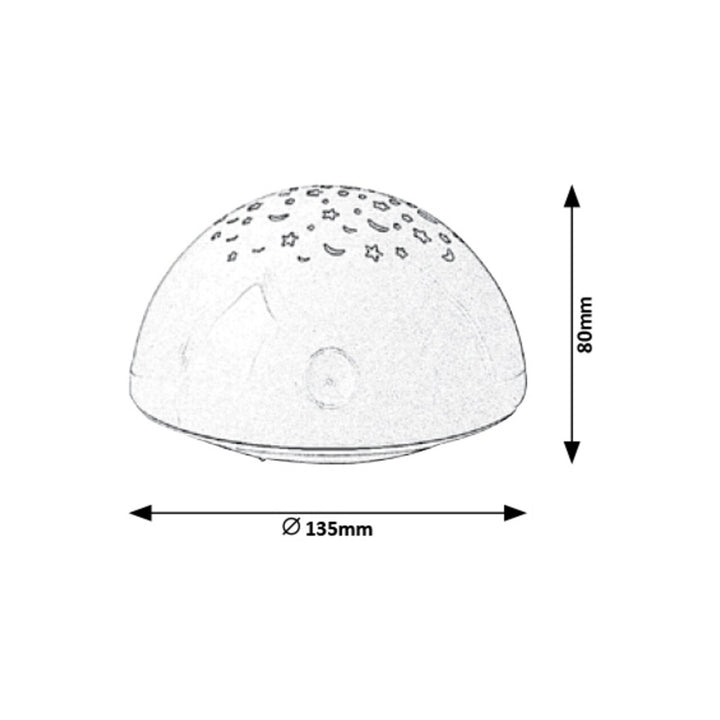 La lampe décorative Lina de Rabalux est dotée de projections et d'une puissance de 0,5W.