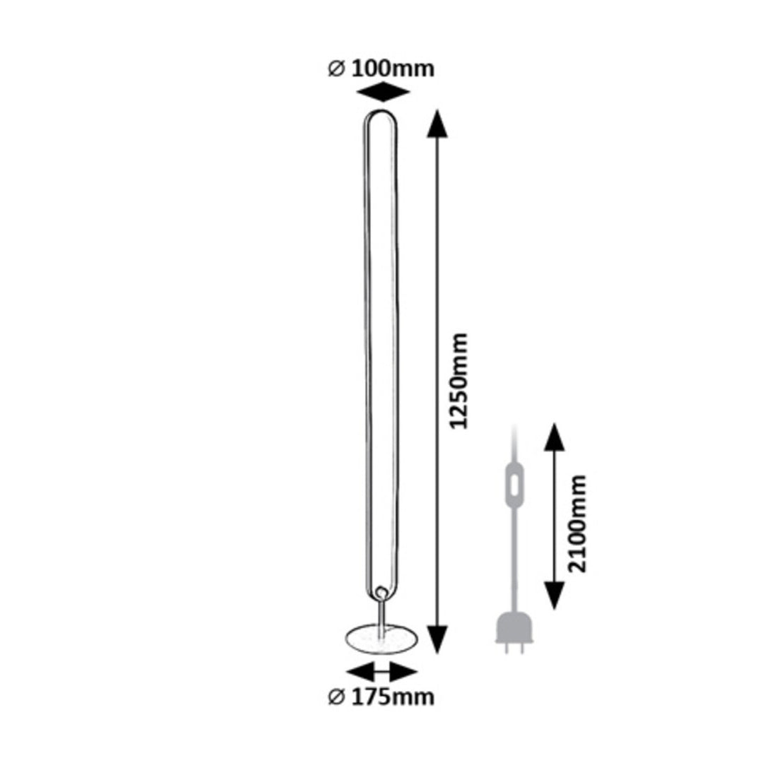 Rabalux, vloerlamp, LED 19W, RGB, met afstandsbediening, Barto