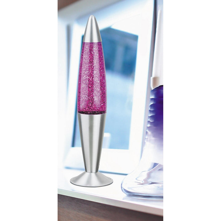 Rabalux Lavalamp: Betoverende wervelingen van glitter in levendig paars. 25W voor optimale glans. Verhoog uw ruimte met betoverende bewegingen. Perfect decoraccent.