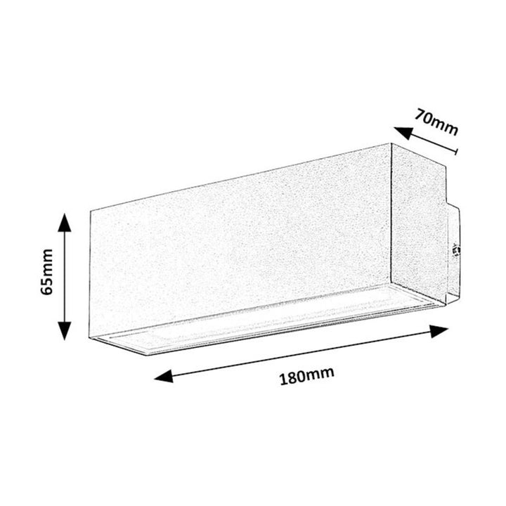 Rabalux, applique, extérieur, LED, 10W, IP54, Mataro