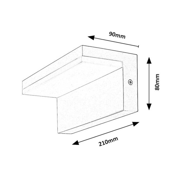 Rabalux, applique, extérieur, LED, 10W, IP54, blanc, Zaragoza