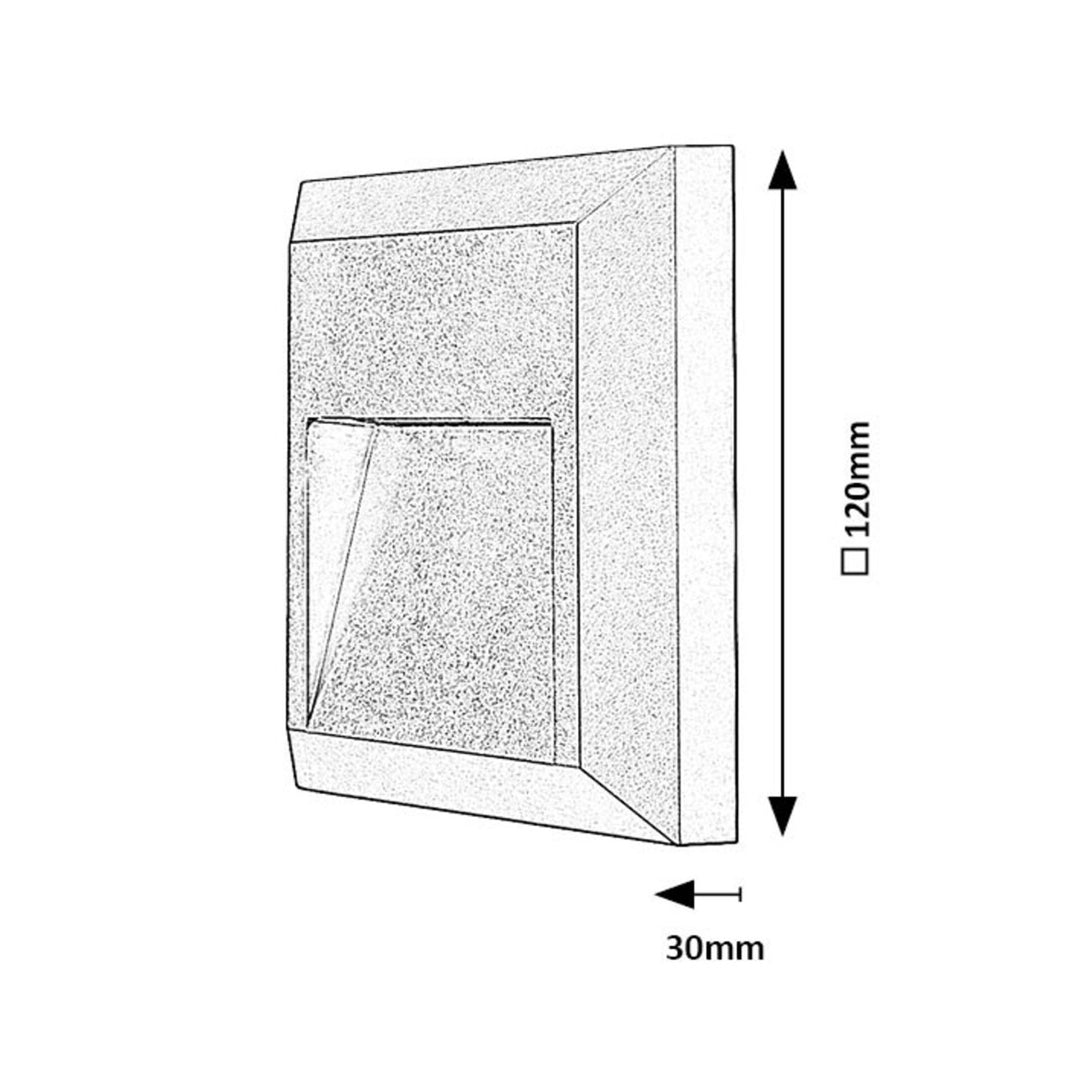 Rabalux, wandlamp, buiten, LED 4W, antraciet, Trento