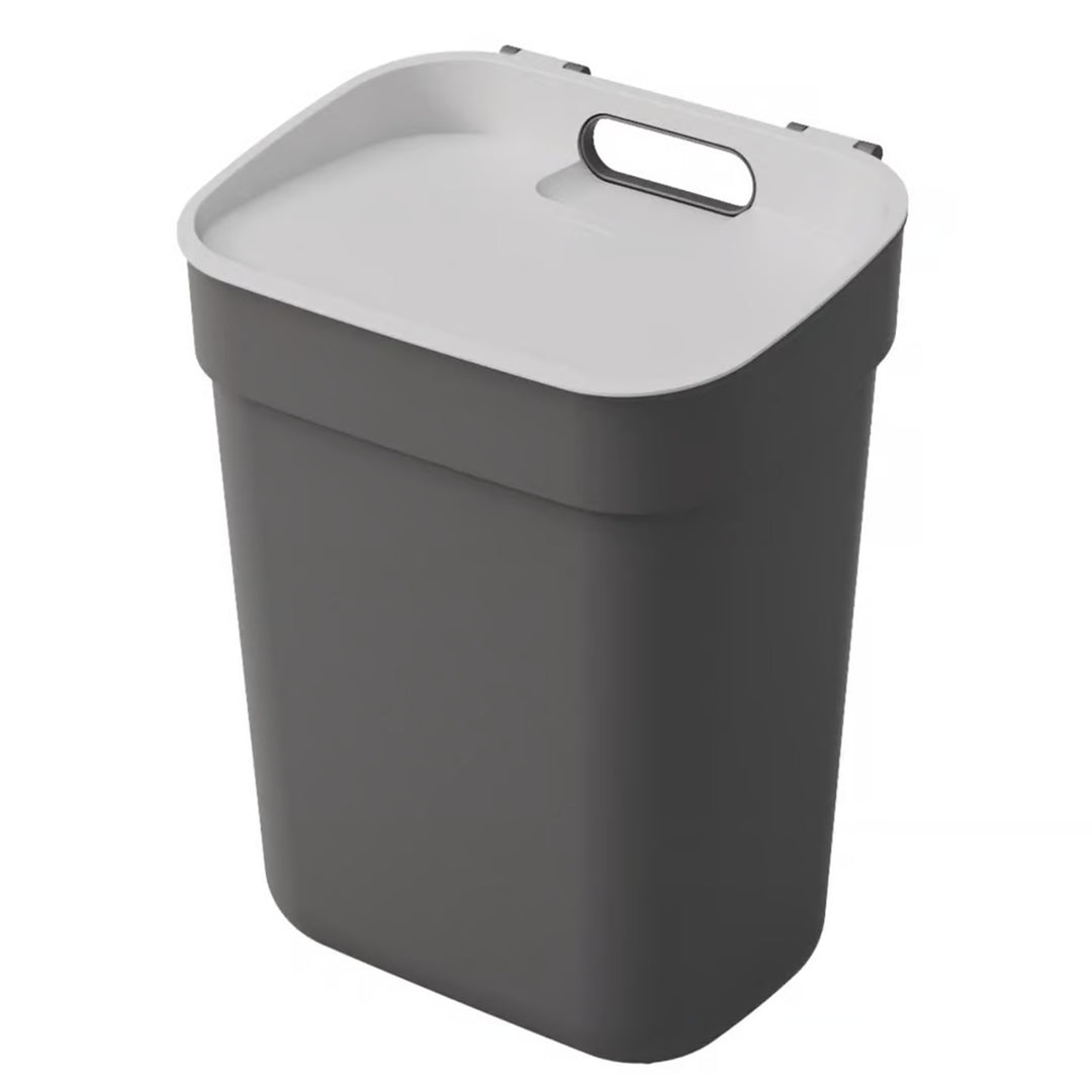 Poubelle Curver, pour le recyclage, 10 litres, gris foncé, prête à collecter