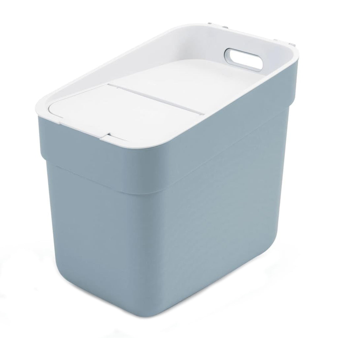 Poubelle Curver, pour le recyclage, 20 litres, gris-bleu, prête à collecter