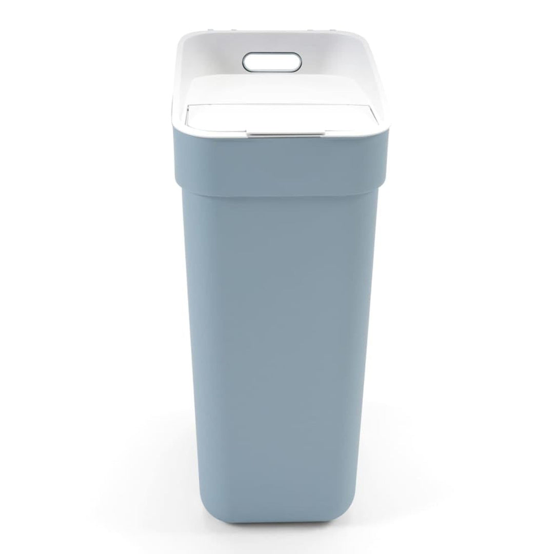 Poubelle Curver, pour le recyclage, 30 litres, gris-bleu, prête à collecter