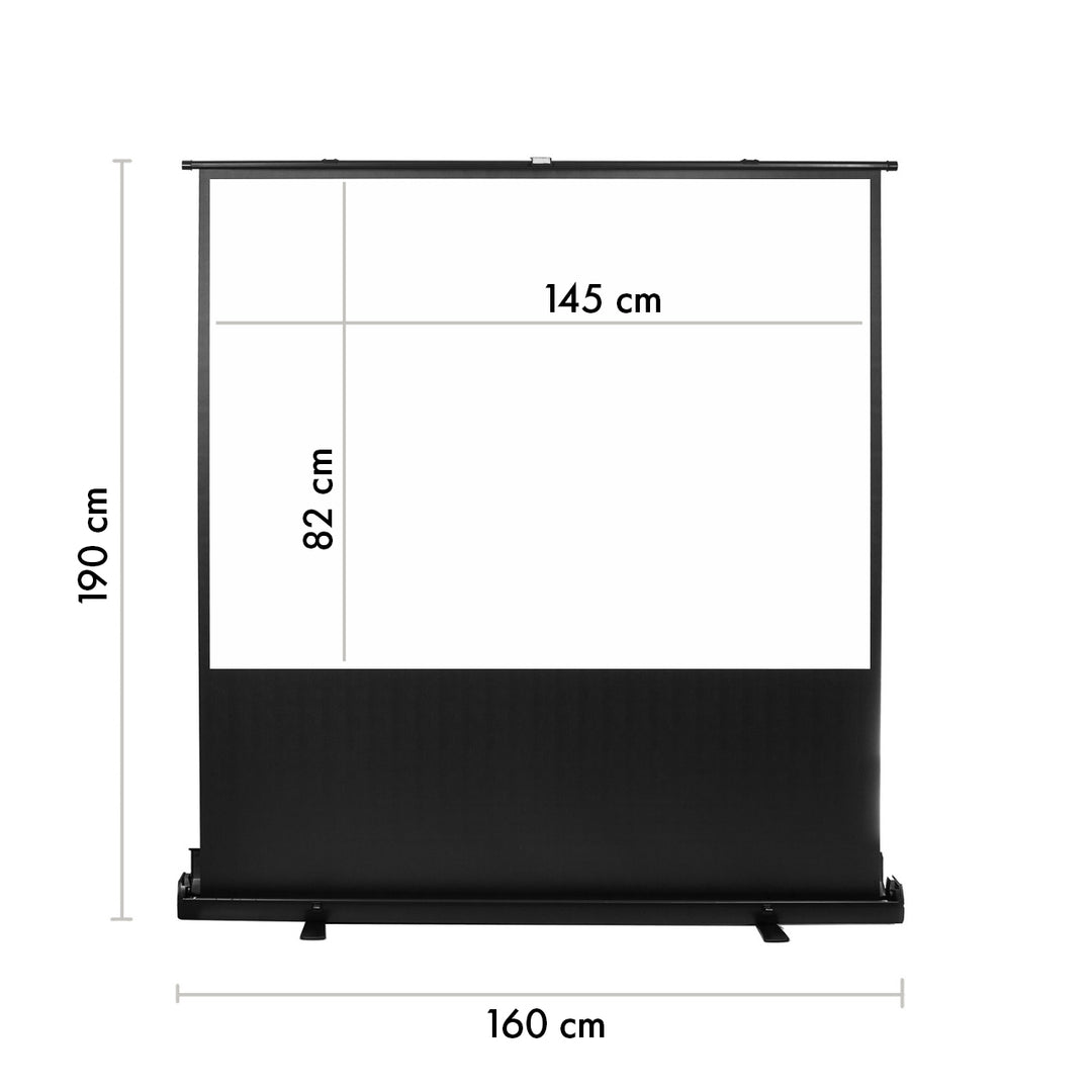 Maclean MC-210 Écran de projection portable  compact au sol 66" 16:9