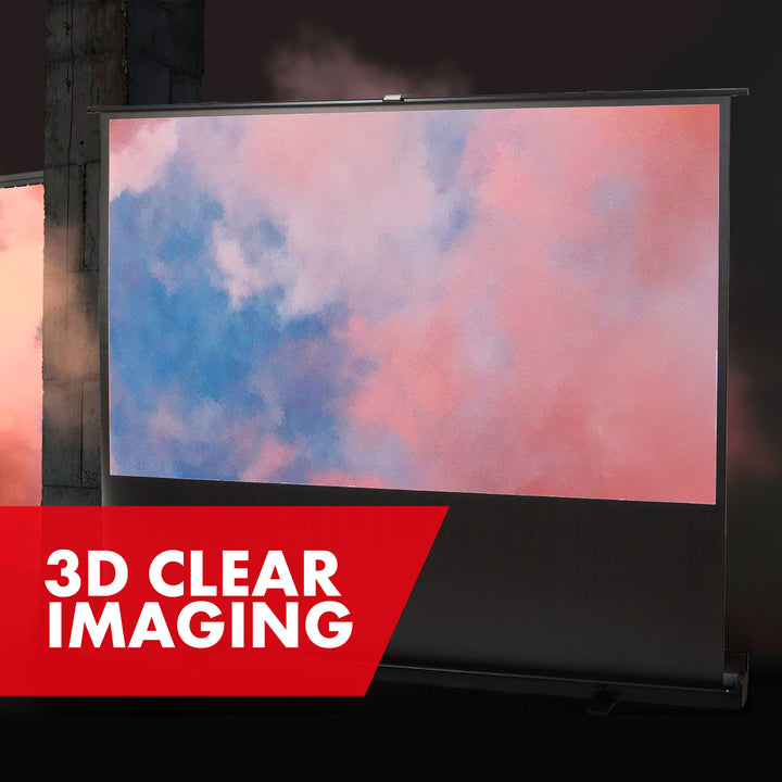 Maclean MC-211 100" 4:3 compact draagbaar vloerprojectorscherm