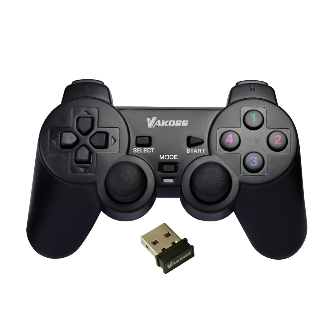 Manette de jeu Vakoss, sans fil, pour PC, PS3, noir, GP-4705BK