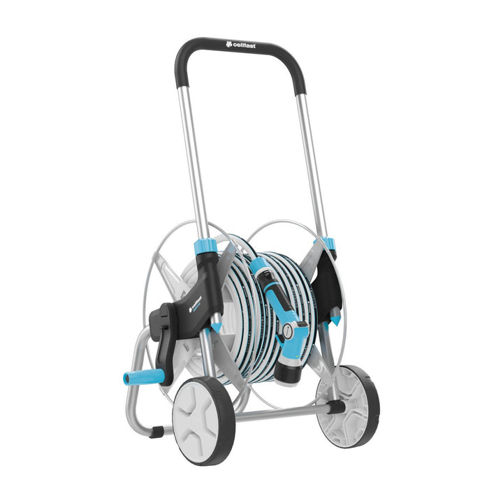 Cellfast tuinset, trolley, 20m 3/4 slang, sproeier, fittingen, EXPLORER