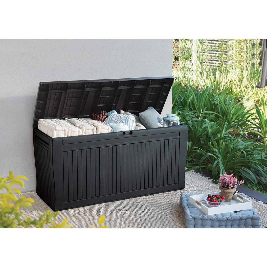 Tuinbox, grafiet, 270l, Comfy opbergbox