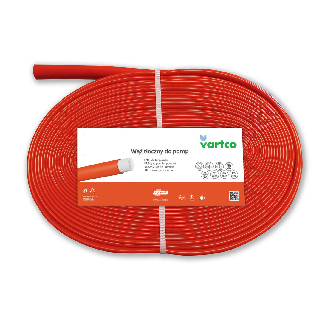 Tuyau de refoulement pour pompes Vartco, diamètre intérieur, 25 mm, longueur 20m, 1111250020