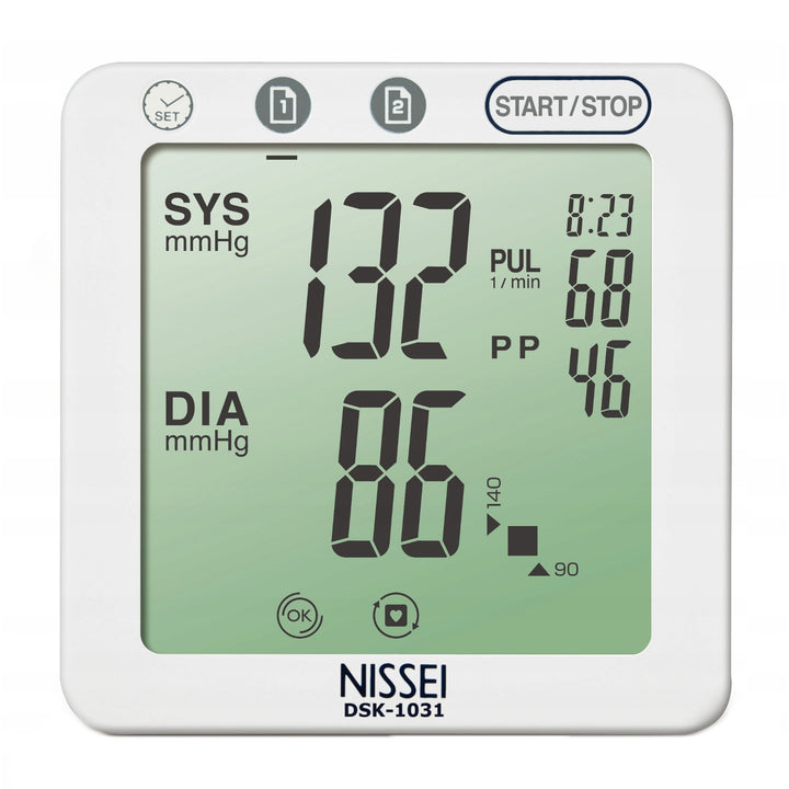 Tensiomètre Nissei, automatique, détection de l'arythmie, DSK-1031