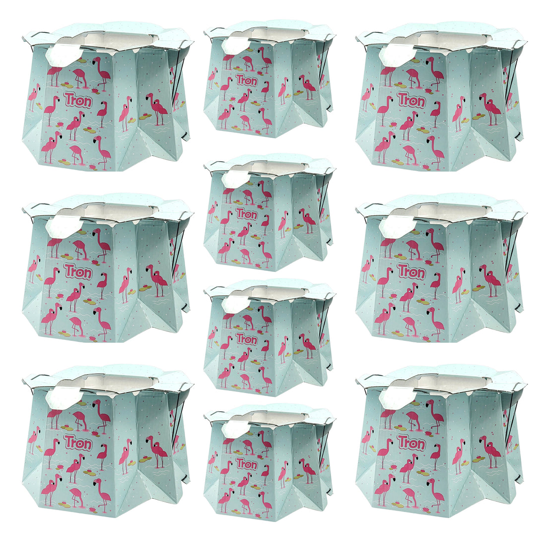 Pot de bébé jetable Tron, flamants roses, jusqu'à 30 kg, lot de 10 pièces