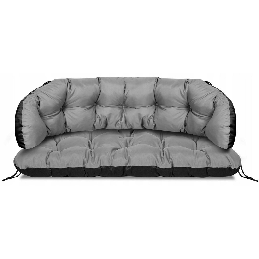 Coussin de jardin AIO, pour banc, canapé, imperméable, gris, 100x50 cm