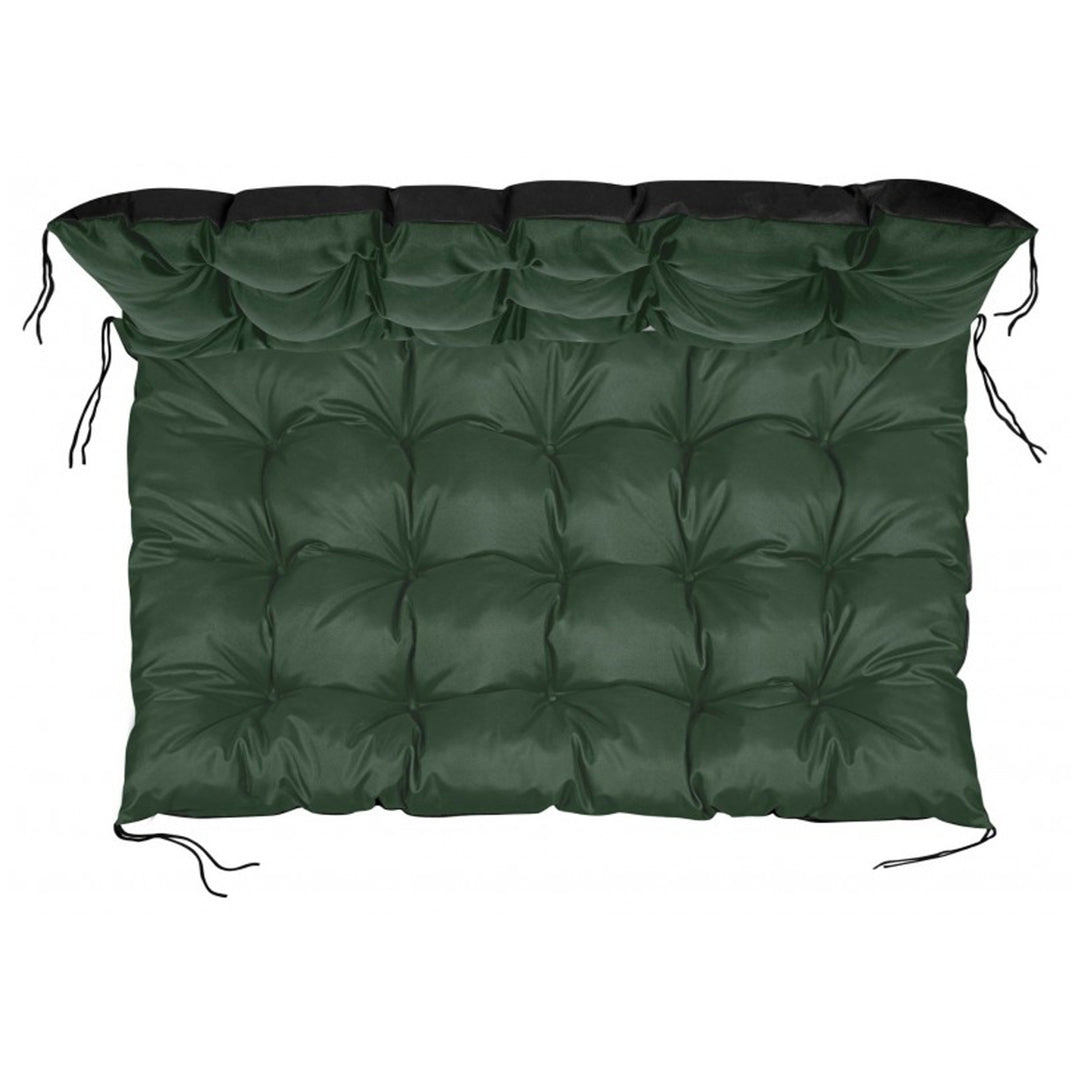 Coussin de jardin en palette imperméable vert 120x80 cm banc d'EUROPALETTE en vert