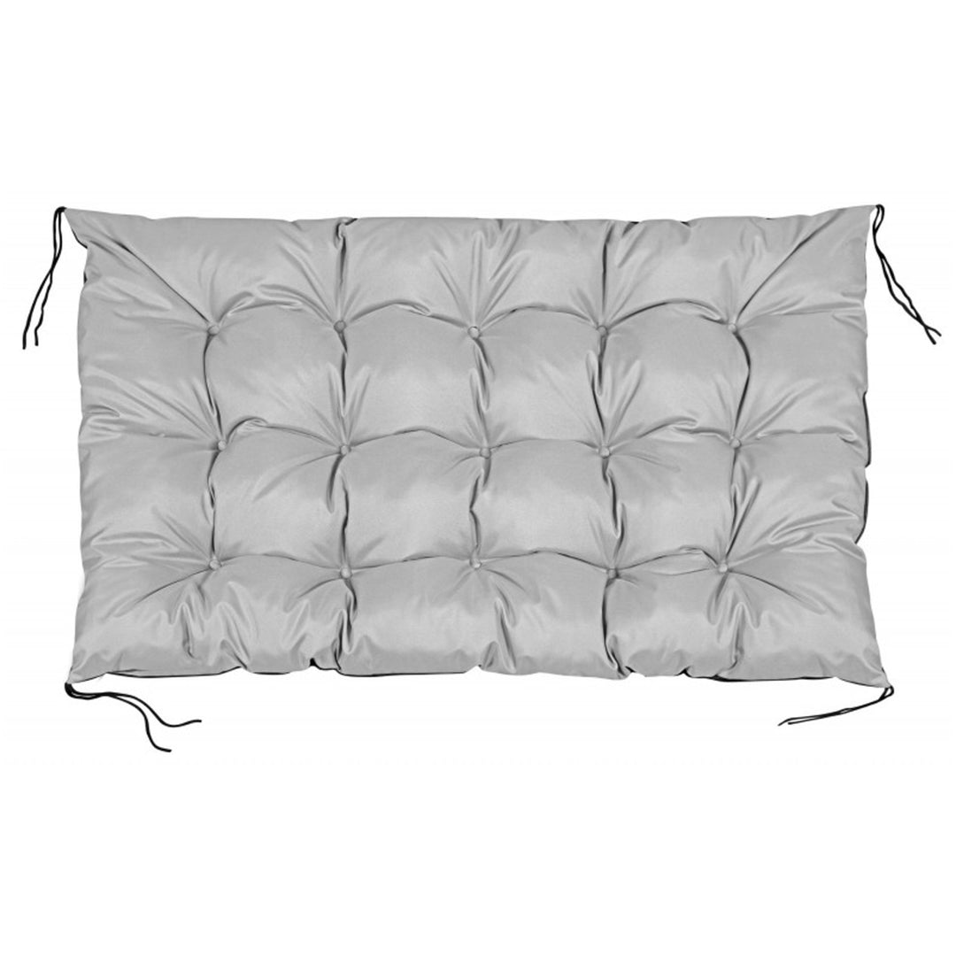 Coussin de jardin en palette imperméable gris clair 120x80 cm banc d'EUROPALETTE en gris clair