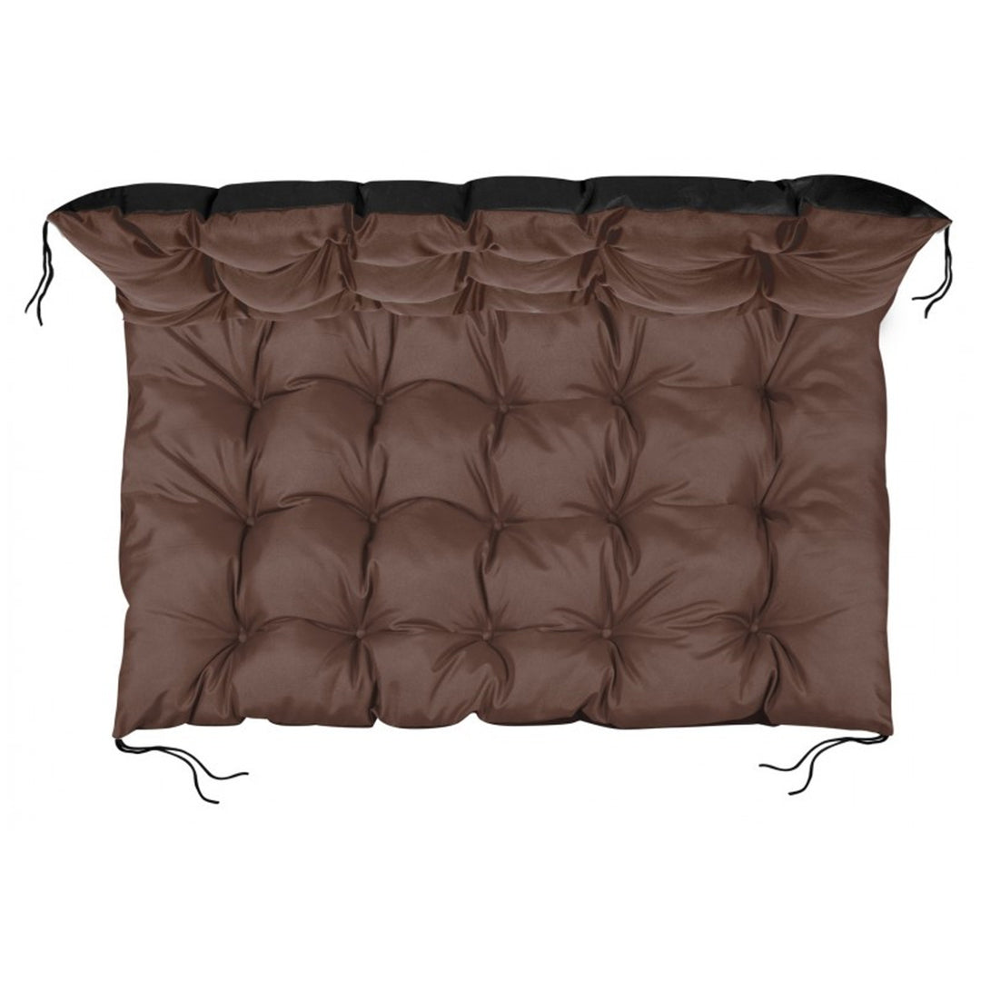 Coussin de jardin en palette imperméable marron 120x80 cm banc d'EUROPALETTE en marron