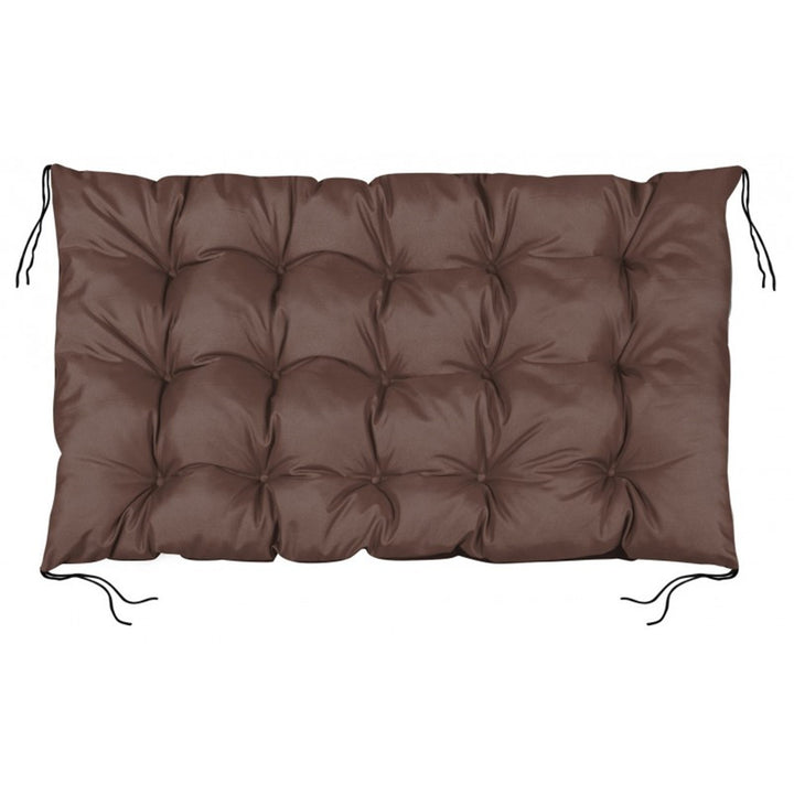 Coussin de jardin en palette imperméable marron 120x80 cm banc d'EUROPALETTE en marron