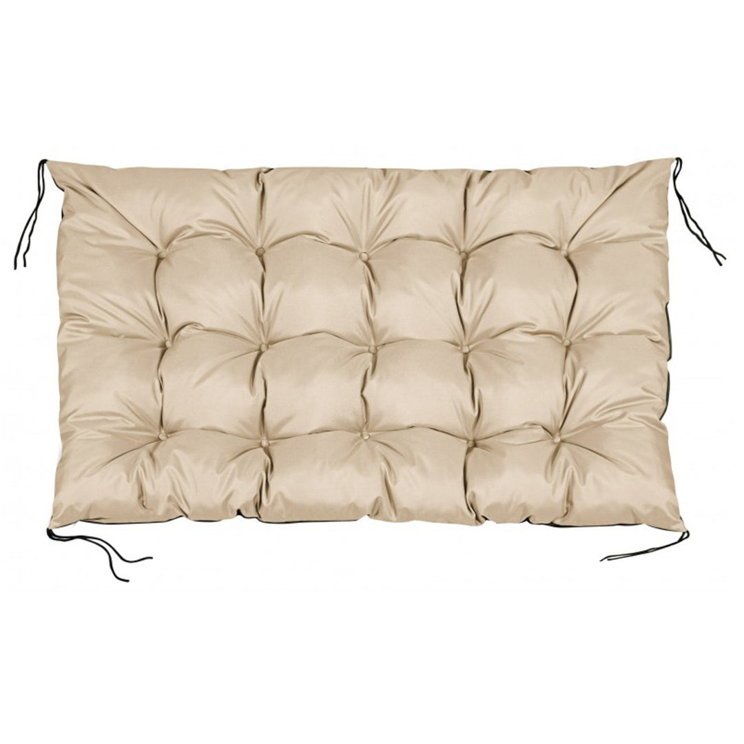 Coussin de jardin en palette imperméable beige 120x80 cm banc d'EUROPALETTE en beige