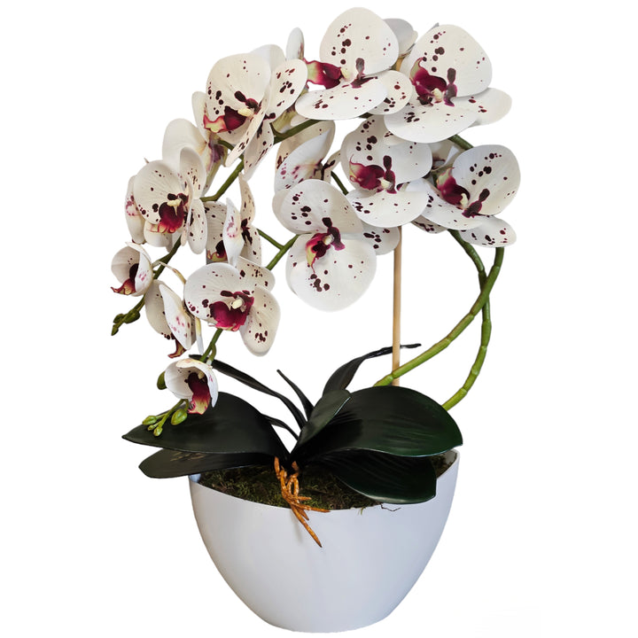 Damich kunstorchidee, bloemen, rubber, 2pgk