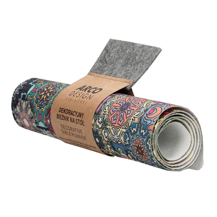 Bertoni tafelloper, vilt, 95x33cm, Valencia printpatroon