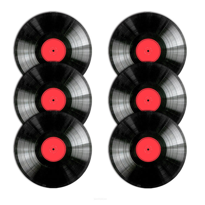 Set de tapis de table Bertoni, 6 pièces, rond, 33 cm, Vinyle