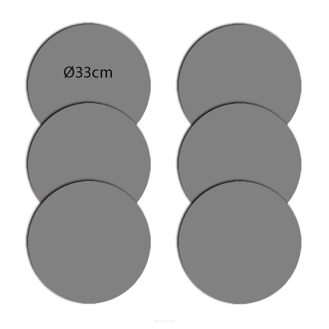 Bertoni placematset, 6 stuks, rond, 33 cm, Boeket