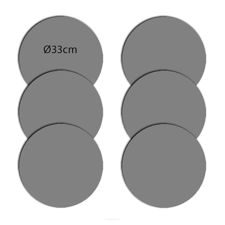 Bertoni placematset, 6 stuks, rond, 33 cm, Boeket
