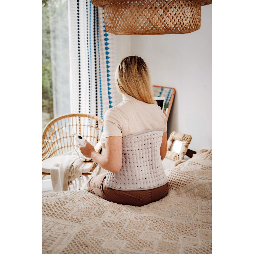 Ceinture lombaire chauffante Adler, 4 niveaux de température, puissance 100W, télécommande LCD, AD 7437