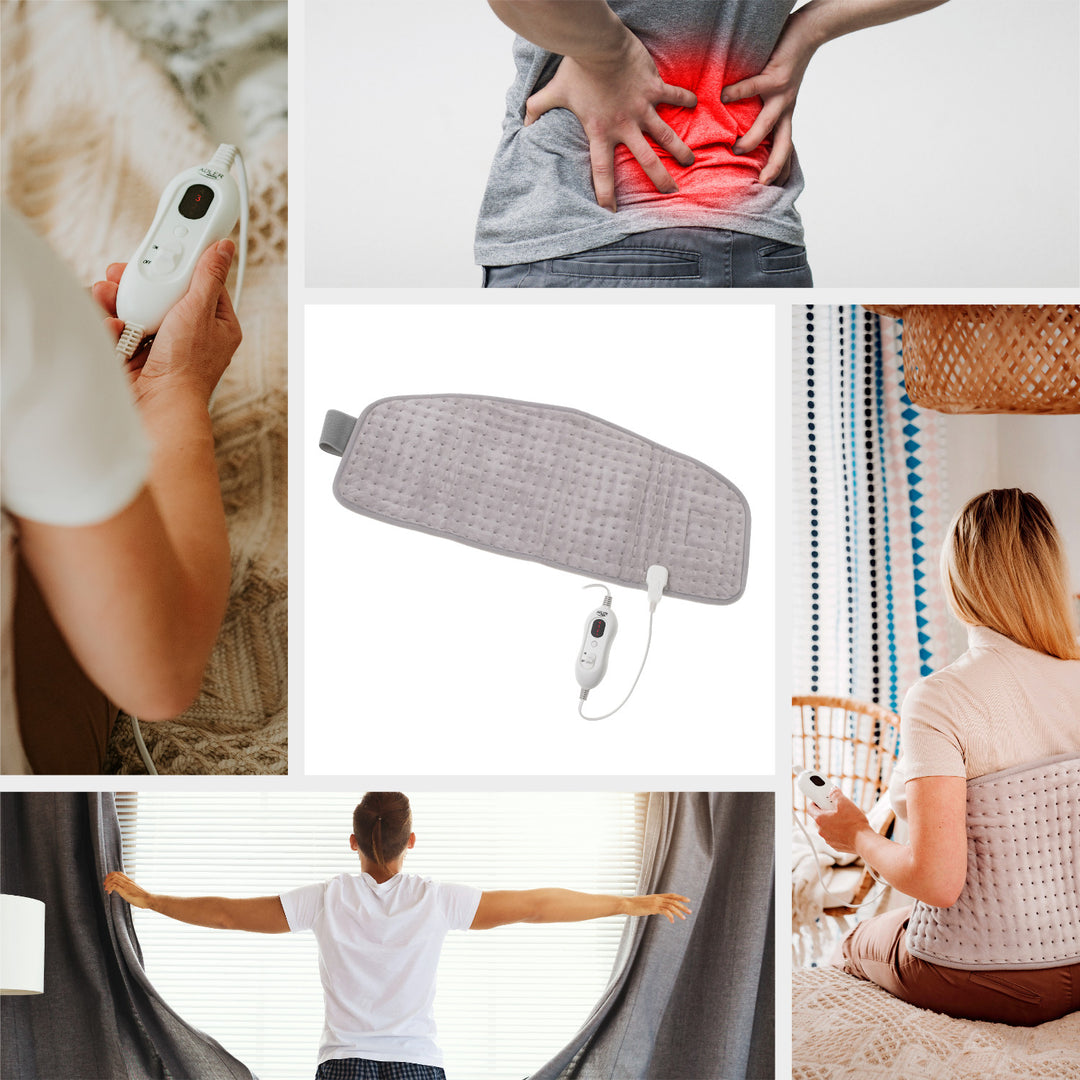 Ceinture lombaire chauffante Adler, 4 niveaux de température, puissance 100W, télécommande LCD, AD 7437