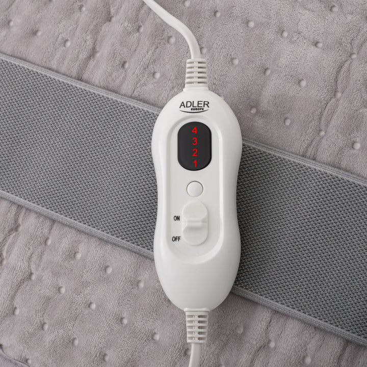 Ceinture lombaire chauffante Adler, 4 niveaux de température, puissance 100W, télécommande LCD, AD 7437