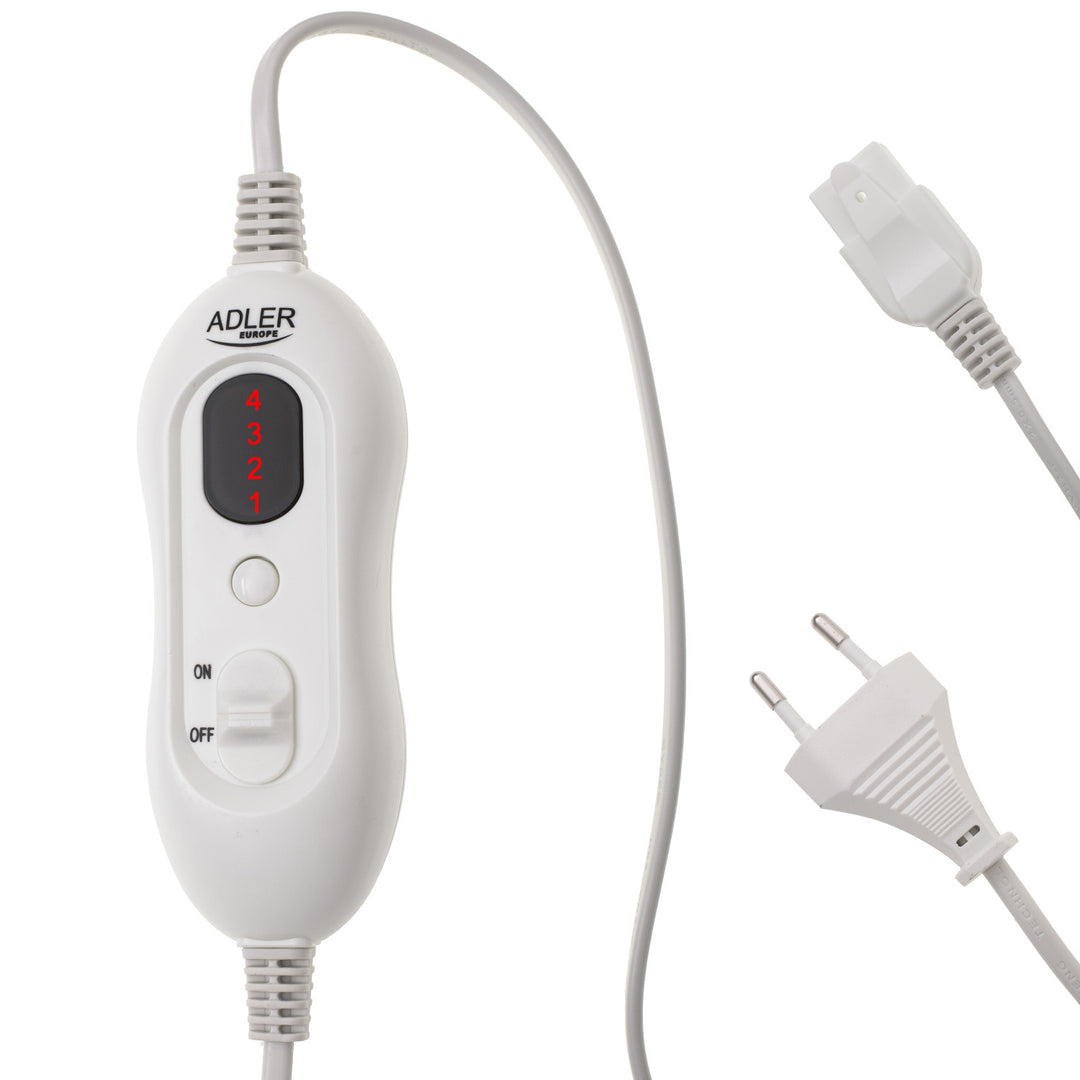 Ceinture lombaire chauffante Adler, 4 niveaux de température, puissance 100W, télécommande LCD, AD 7437