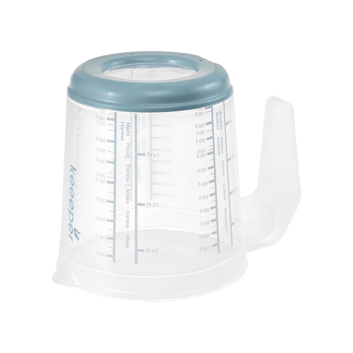 Pitcher-keukenset met deksel, deksel en sapcentrifuge, Matteo Keeper, 1 l, 14x15 cm, Nordic blauw