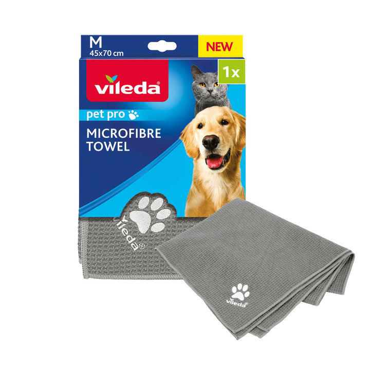 Vileda huisdierenhanddoek, microvezel, maat M, Pet Pro
