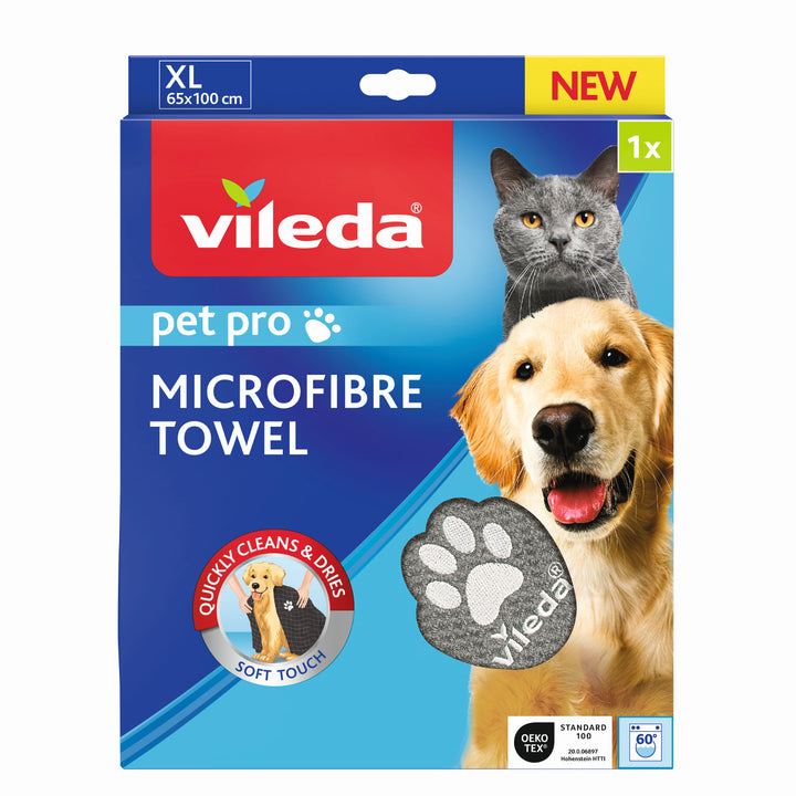 Vileda handdoek, microvezel, maat XL, Pet Pro