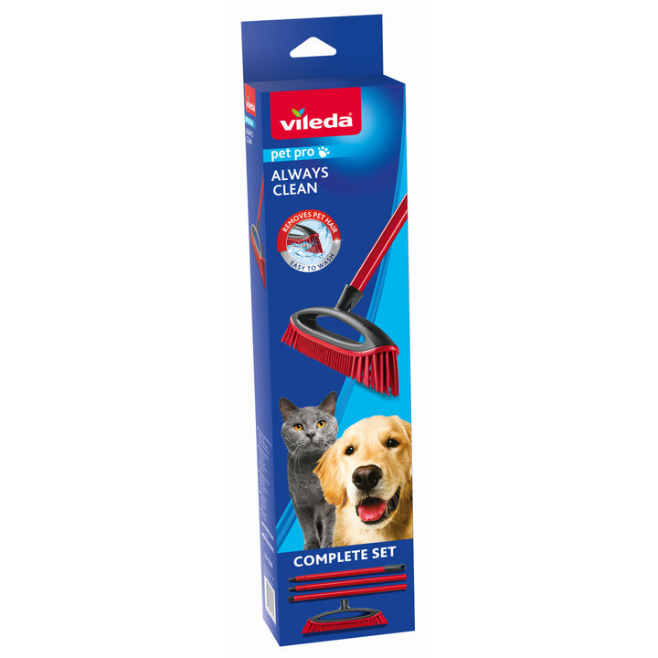 Vileda-haarborstel, rubberen borstelharen, altijd schoon, Pet Pro