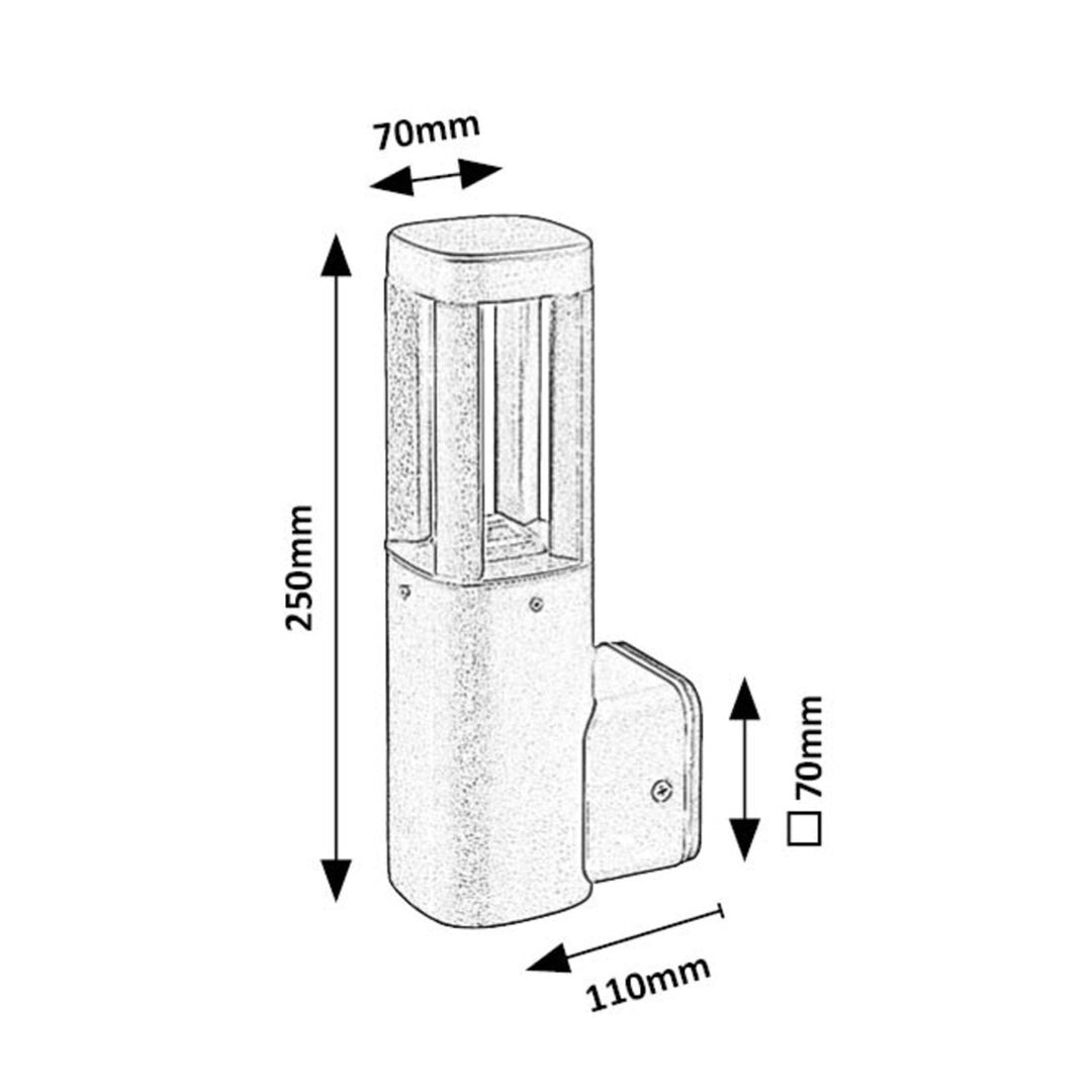 Rabalux lampe, applique, extérieur, LED 7W, IP54, Kalisz